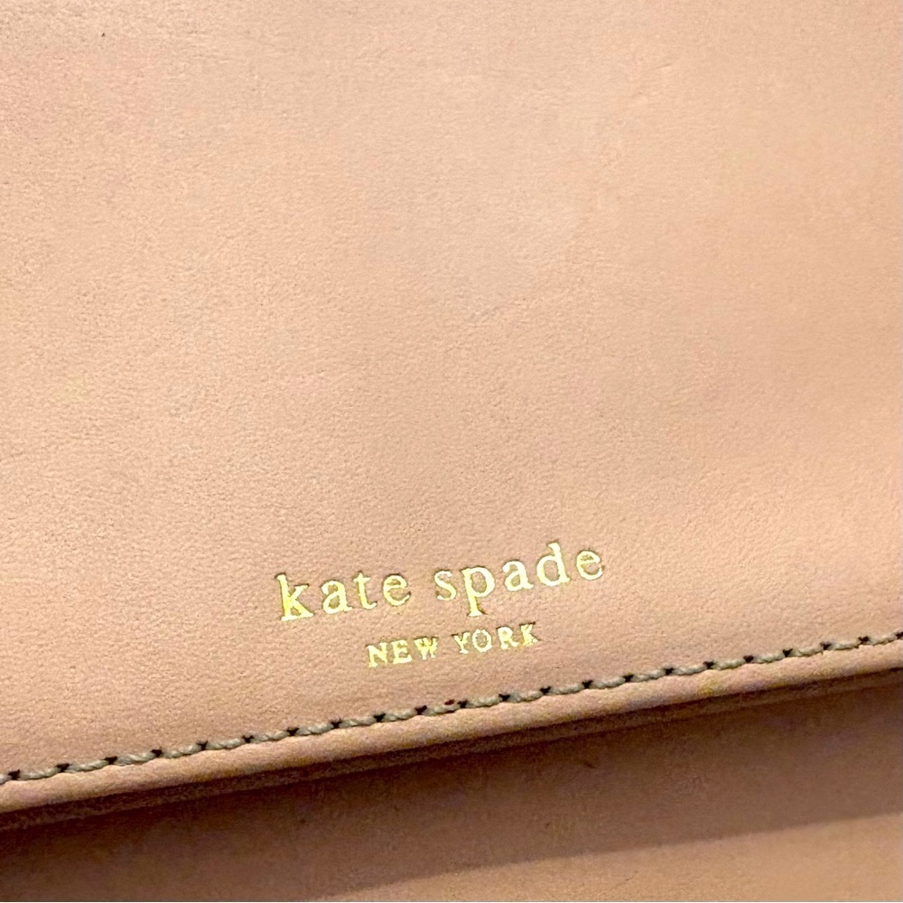 KATE SPADE Brown and Pink Bay Street
Sandra Leather Clutch Wallet - Picture 8 of 11